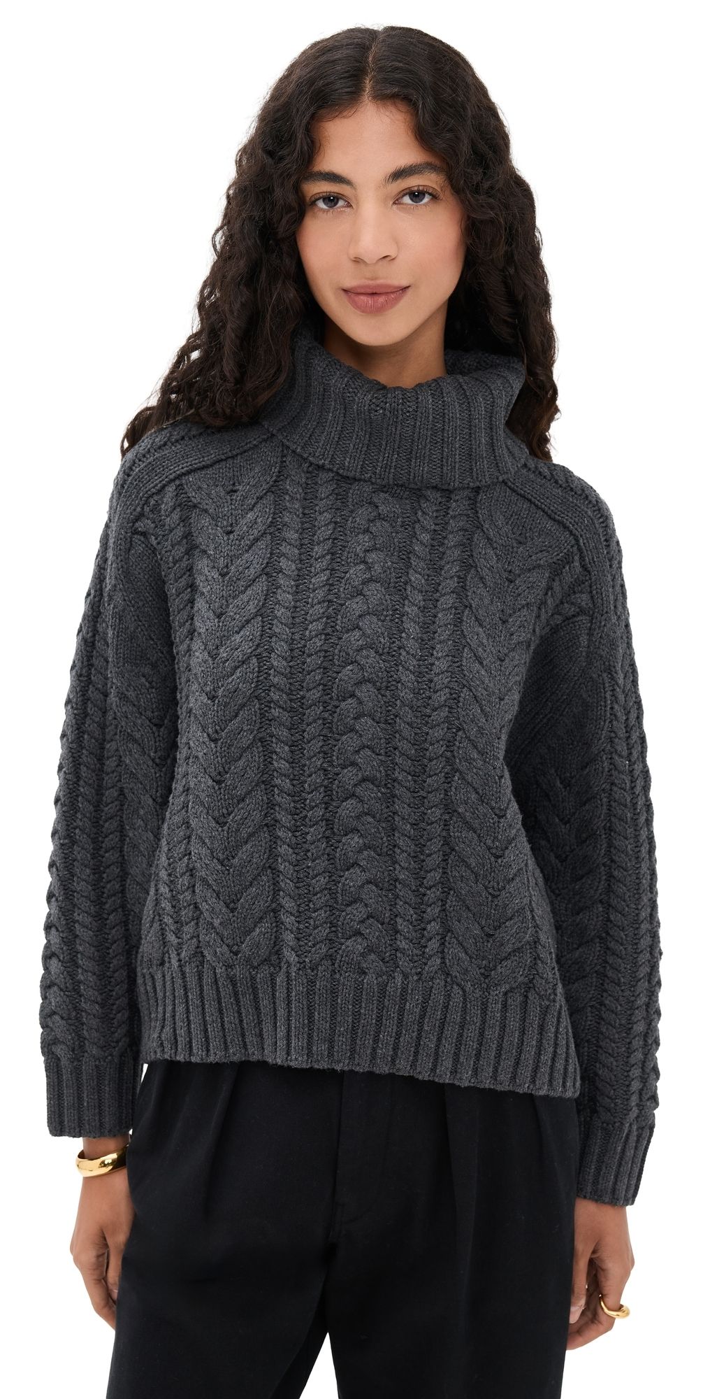 Denimist Cable Turtleneck Sweater Multicolor XL