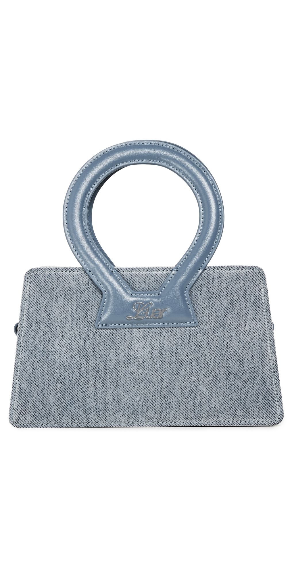LUAR Small Ana Bag Grey Enzyme Denim One Size