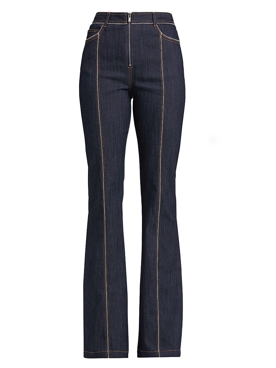 Women's Santi Zipper Trim Jeans - Indigo - Size 16