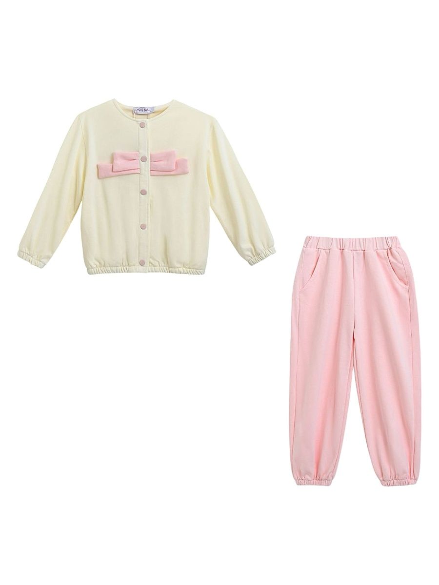 Little Girl's Bunny Tracksuit - Pink - Size 6