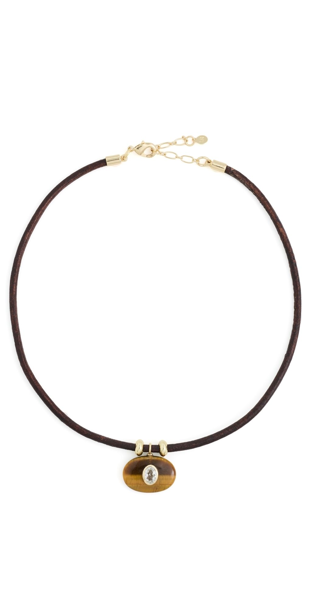 Lacey Ryan Tiger's Eye Horizontal Treasure Necklace Brown One Size