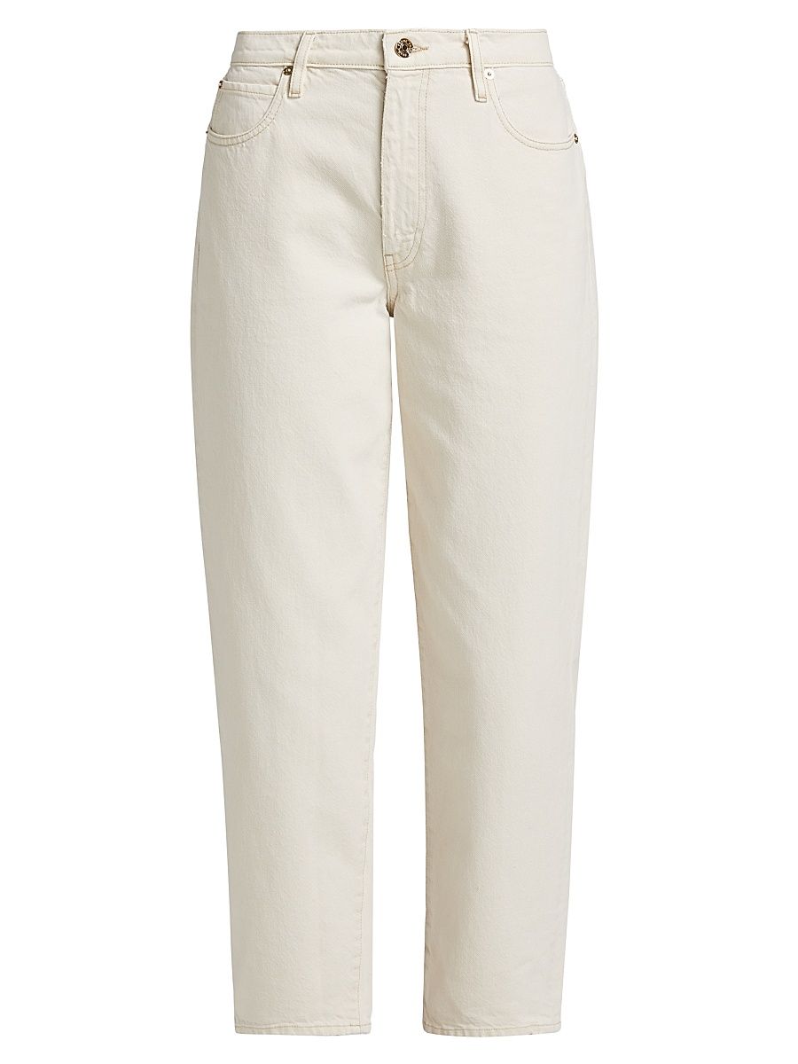 Women's The Candle Twill Cotton Ankle Pants - Butter - Size 31