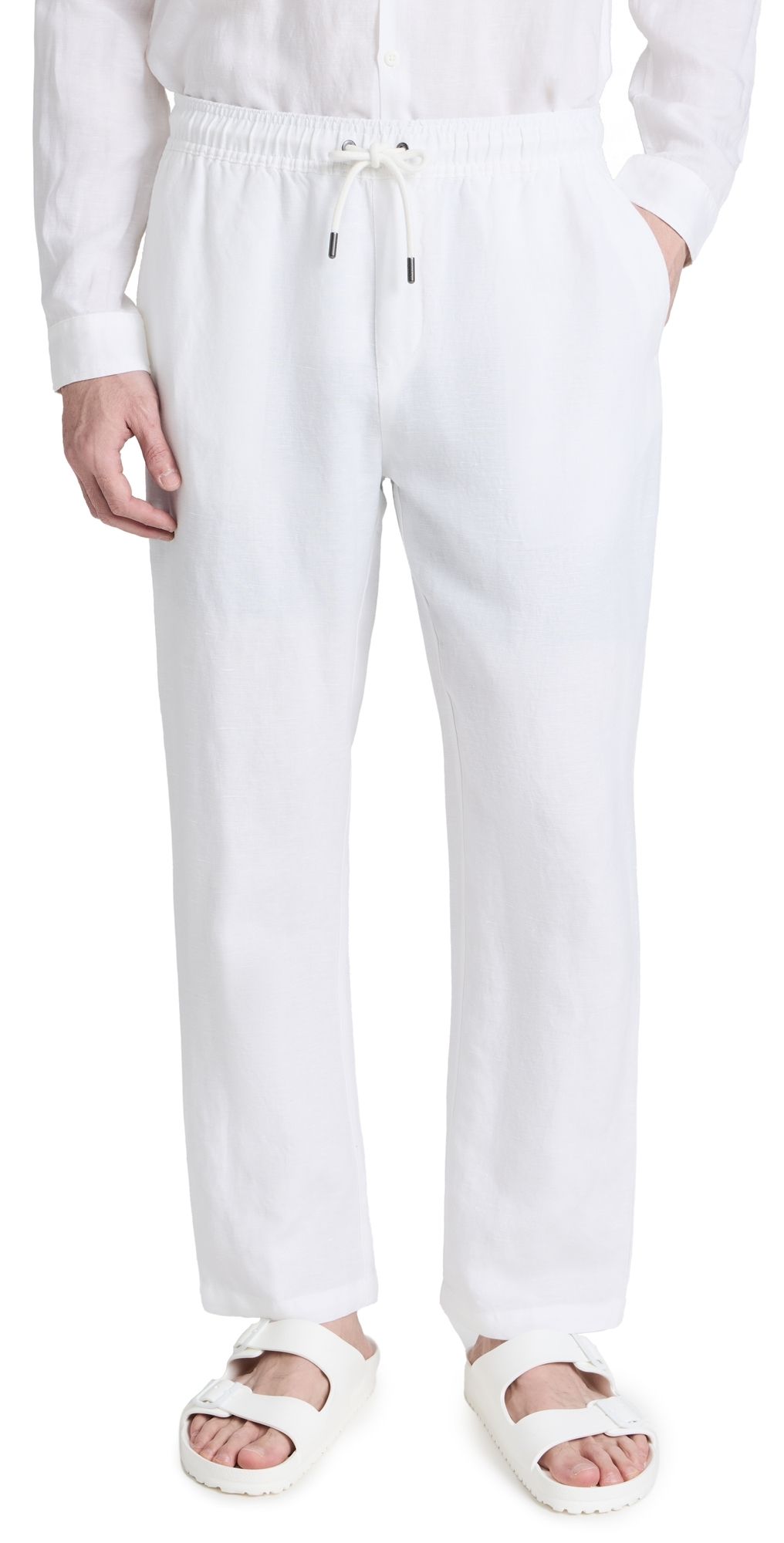 Onia Air Linen Pull-On Pants Deep Navy M