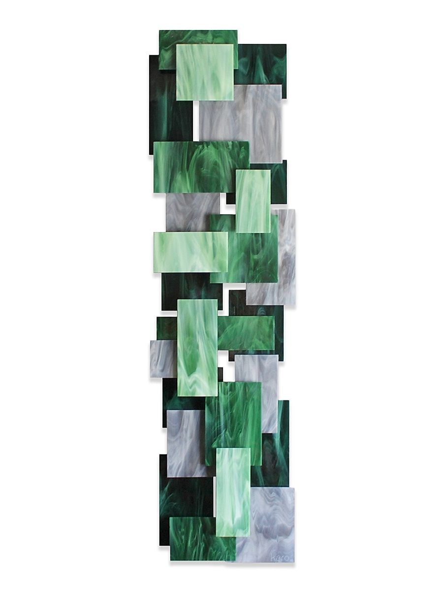 Vertical Wall Sculpture - Green