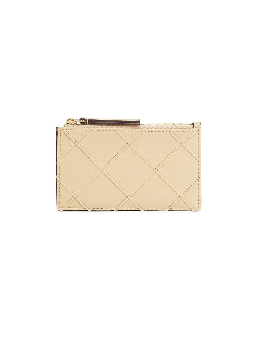 Women's Fleming Leather Card Case - Vanilla Soft Serve