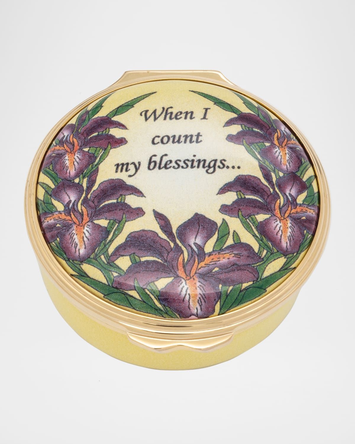 When I Count My Blessings Enamel Box