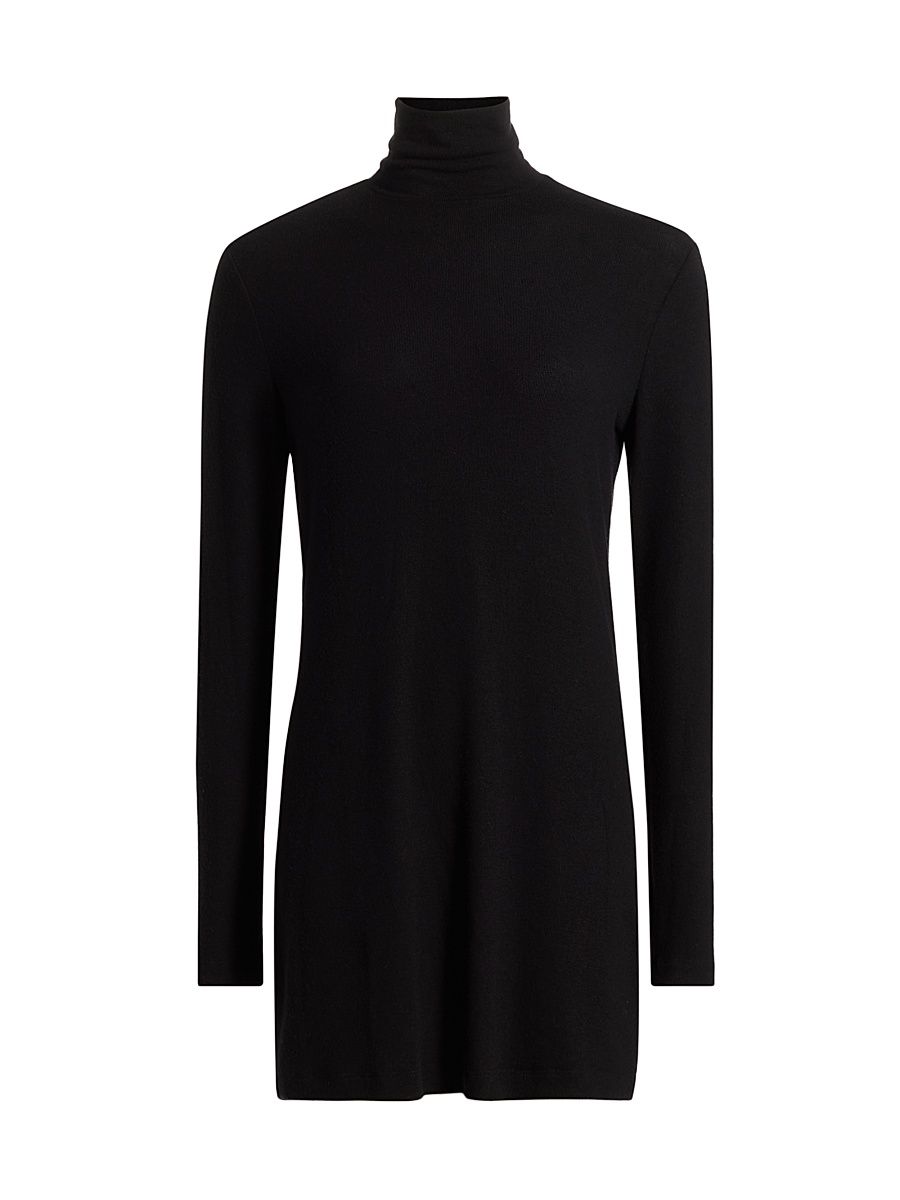 Women's Lauren Knit Turtleneck Minidress - Black - Size Small