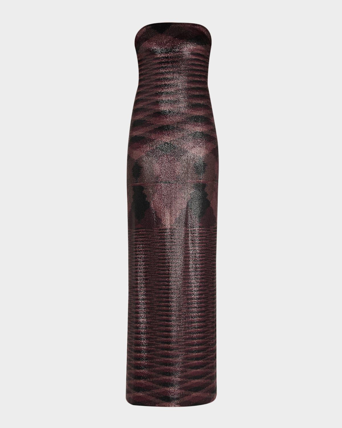 Flame Pattern Long Dress