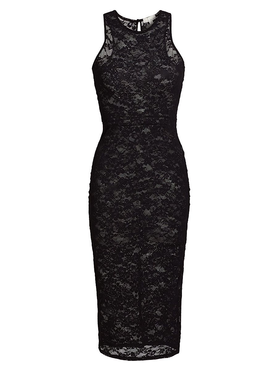 Women's Le Stretch Lace Racer Tank Dress - Black - Size XL