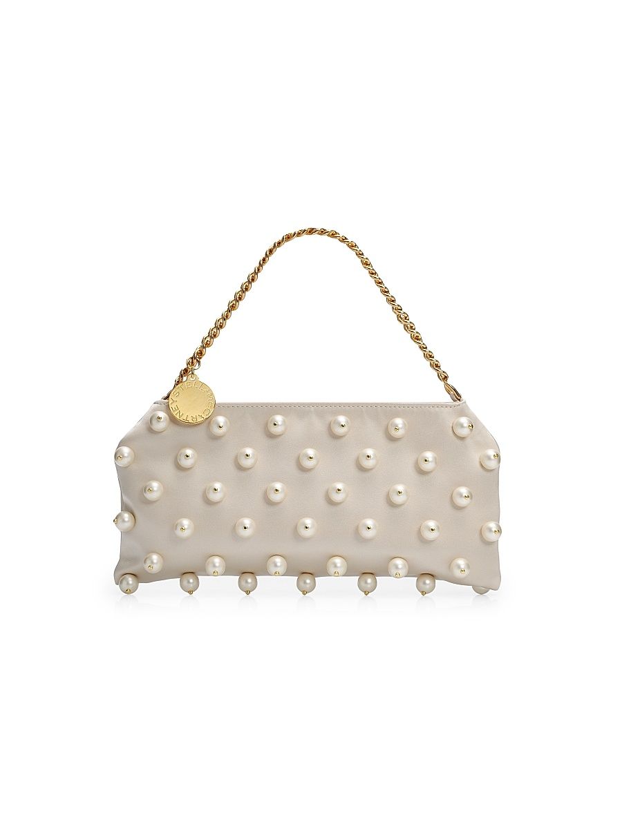 Women's Mini Falabella Studded Shoulder Bag - Pure White