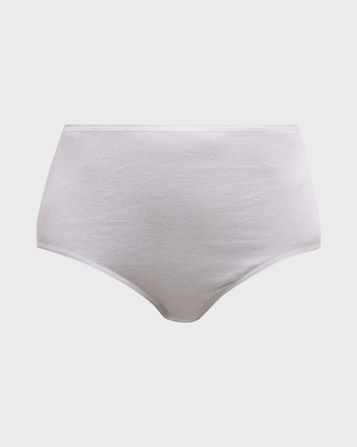 Cotton Seamless Satin-Trim Briefs