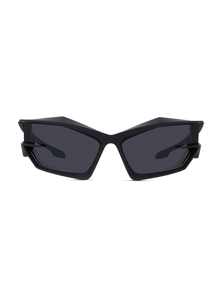 Women's Giv Cut 69MM Geometric Sunglasses - Matte Black Black