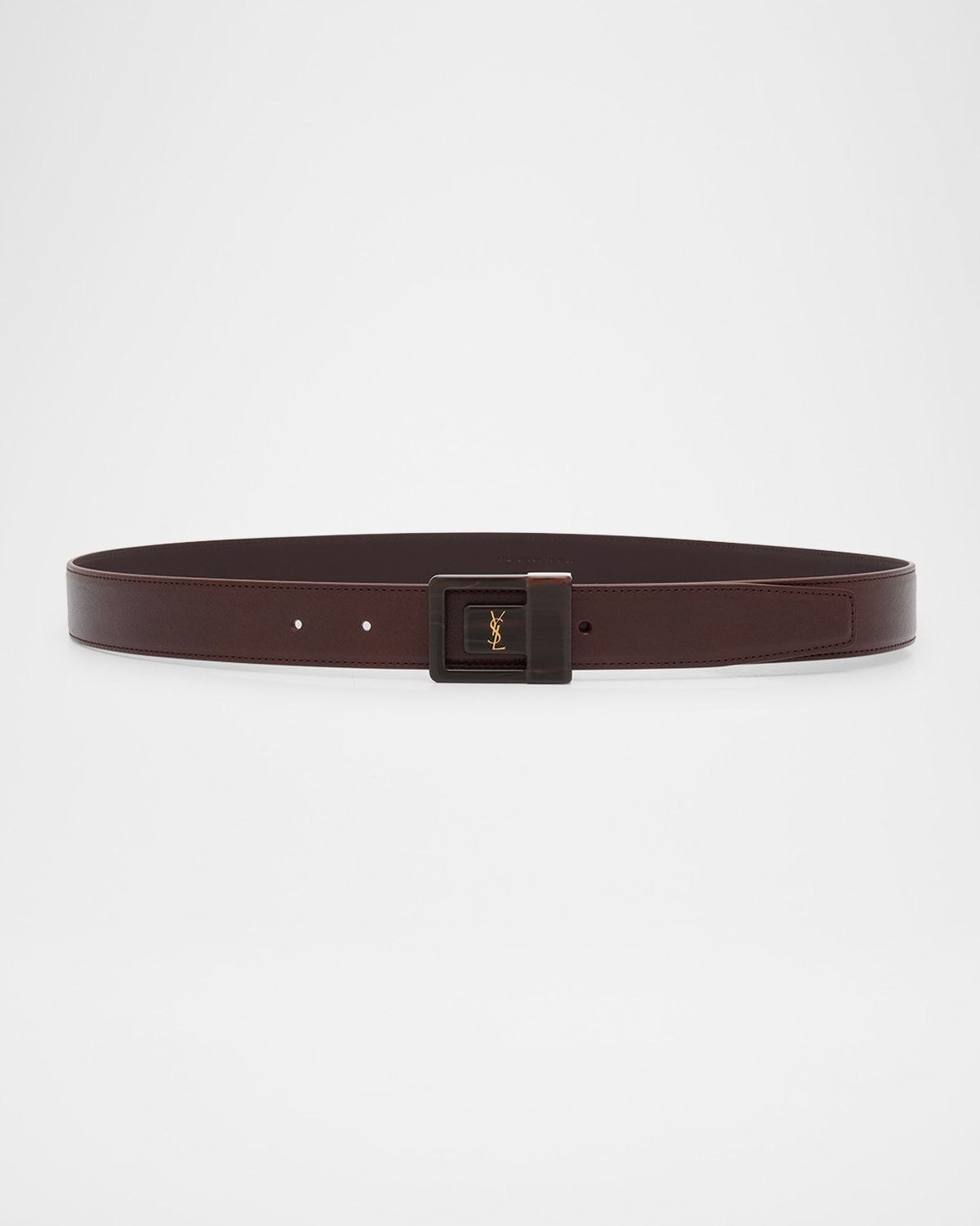 YSL Buckle Leather Belt
