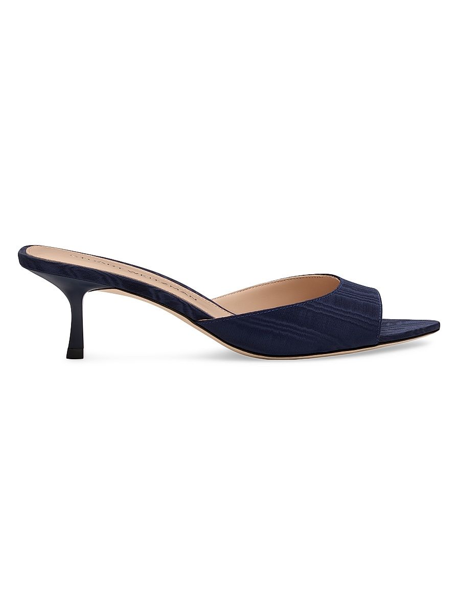 Women's Lexington 50MM Patterned Mules - River Blue - Size 9.5