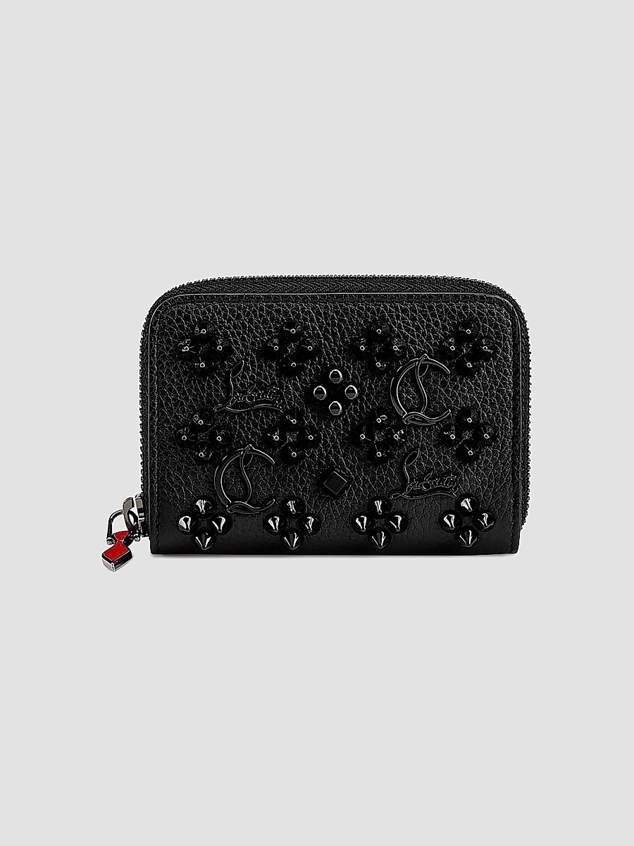 Christian Louboutin Women's Pannettone Leather Coin Purse - Black