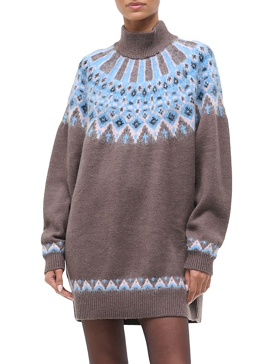 Women's Liza Wool-Blend Sweater Minidress - Zermatt - Size Medium