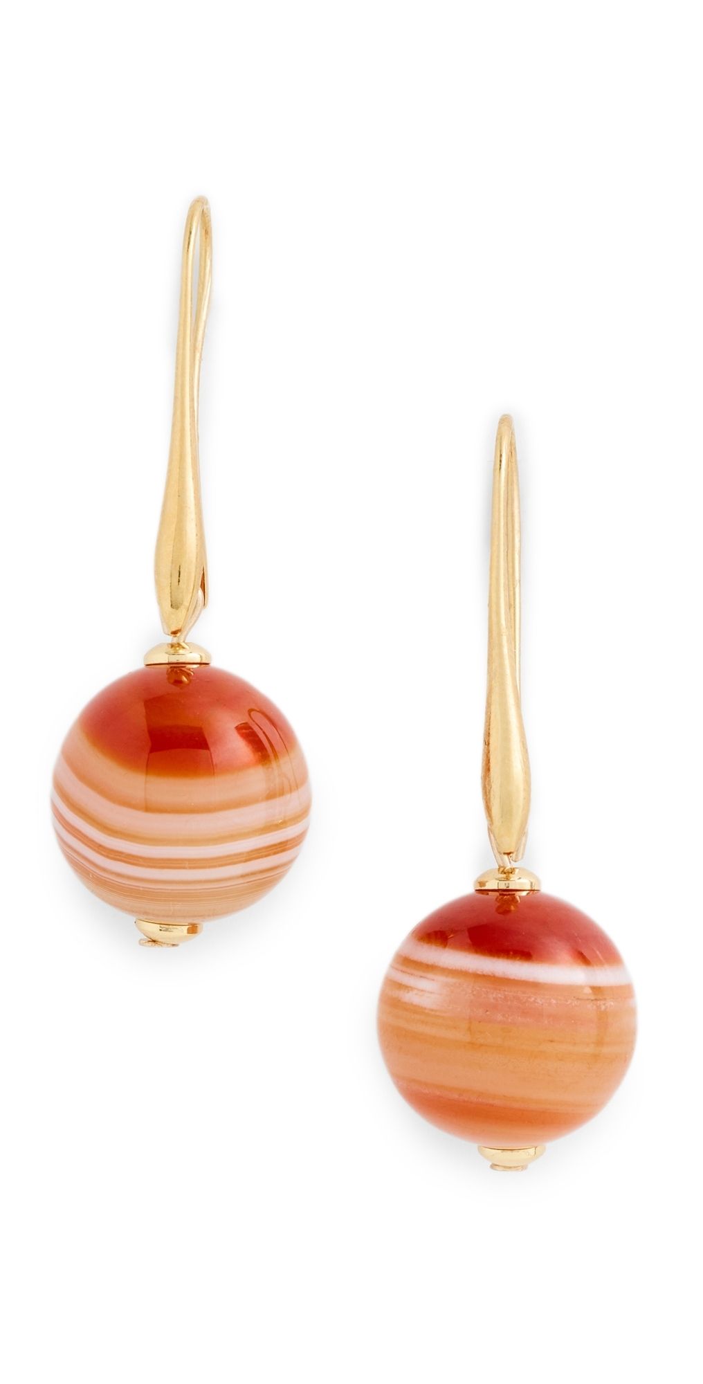 Jennifer Behr Serenity Earrings Agate One Size
