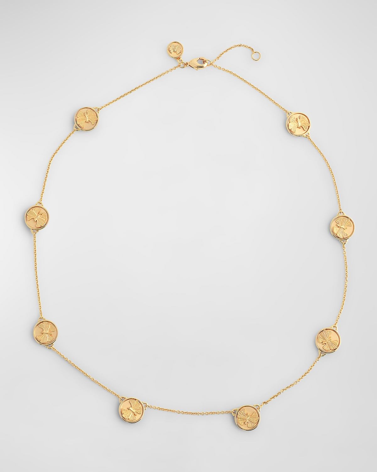 Butterfly Coin Stationary Necklace