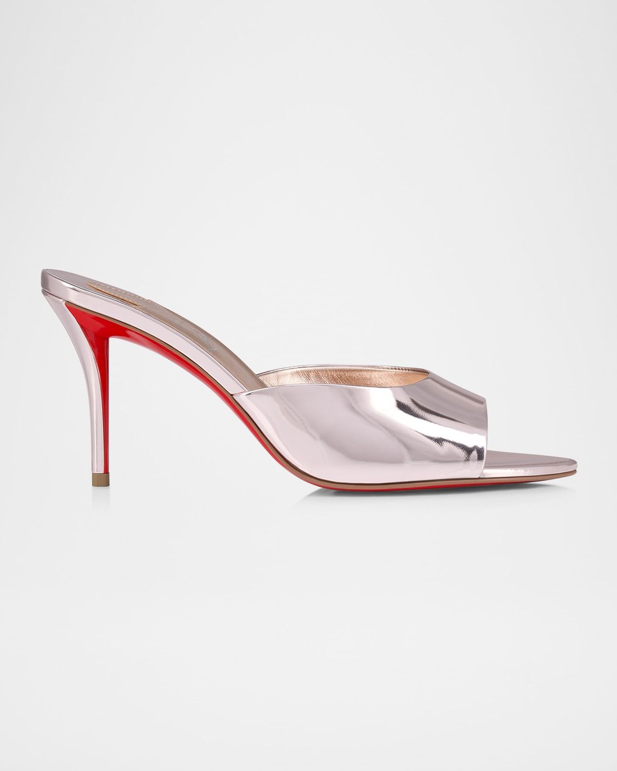Miss Z Mirror Red Sole Mule Sandals