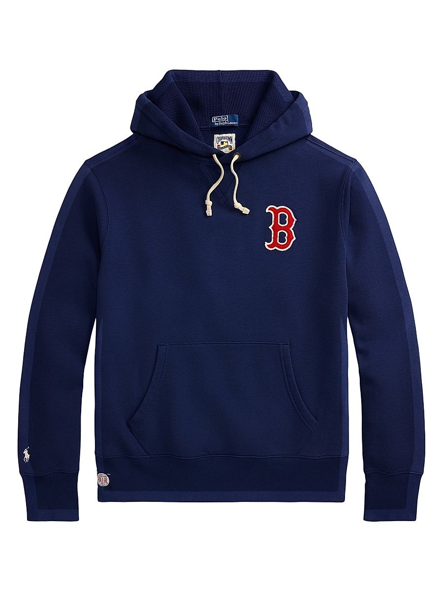 Men's Red Sox Vintage Fleece Hoodie - Dark Cobalt - Size Large