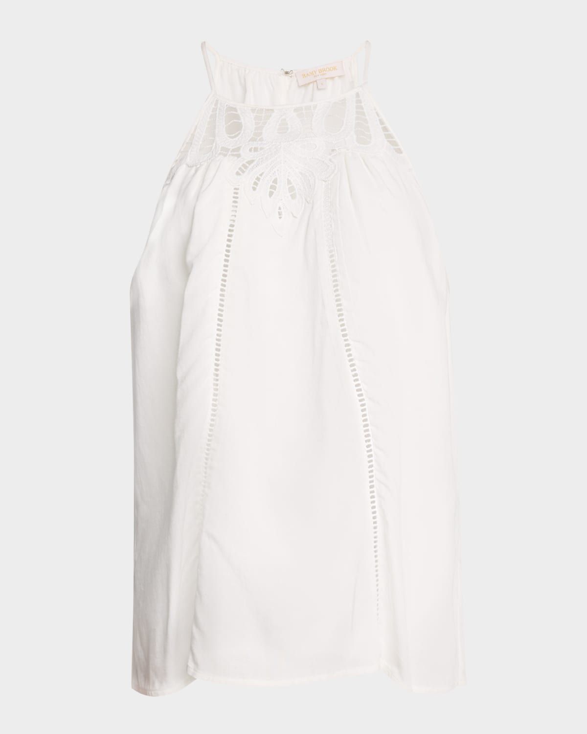 Mila Eyelet Embroidered Sleeveless Top