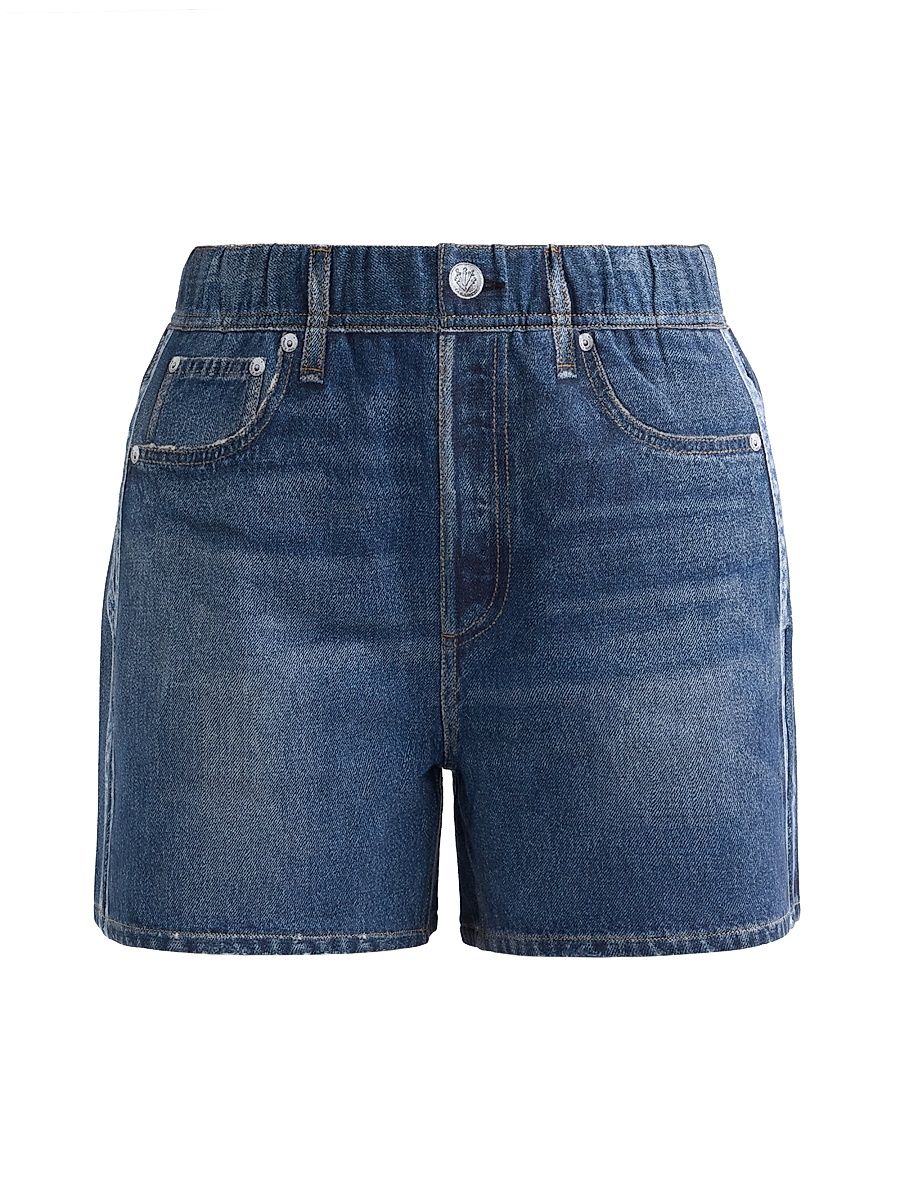 Women's Miramar Denim Shorts - Carnation Stripe - Size XL