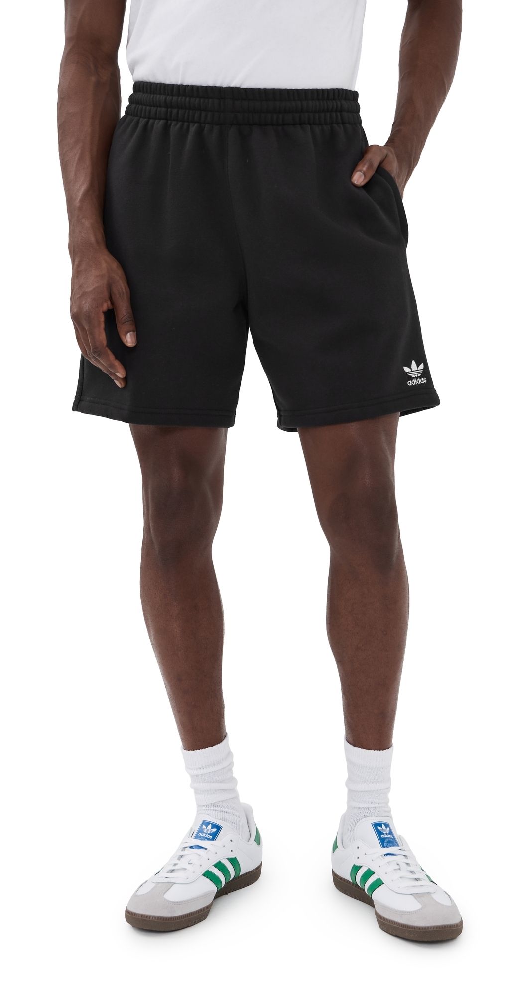 adidas Trefoil Essentials Fleece Shorts 7 Black S