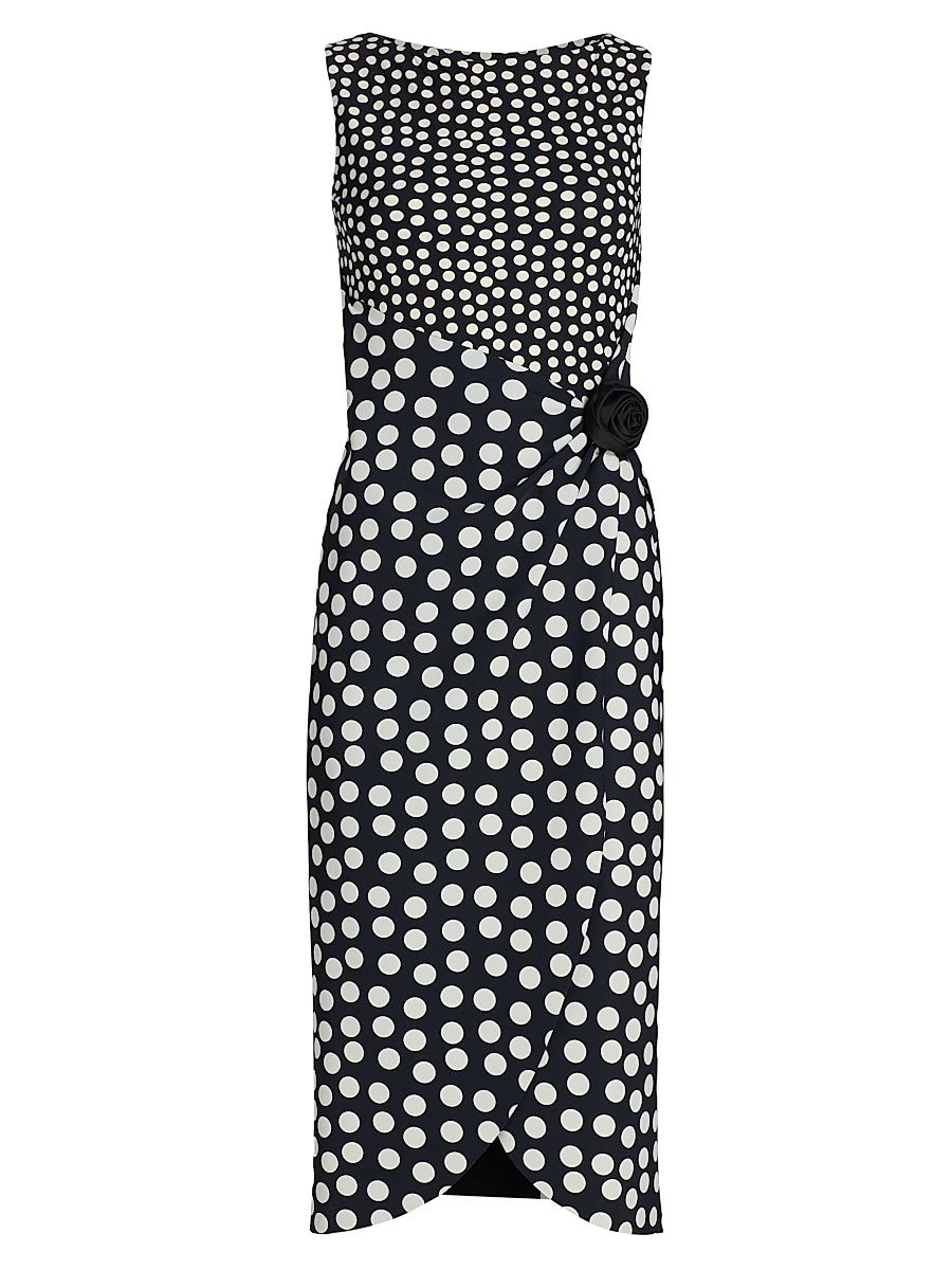 Women's Gekan Rose Appliqué Jersey Dress - Bette Black - Size 8