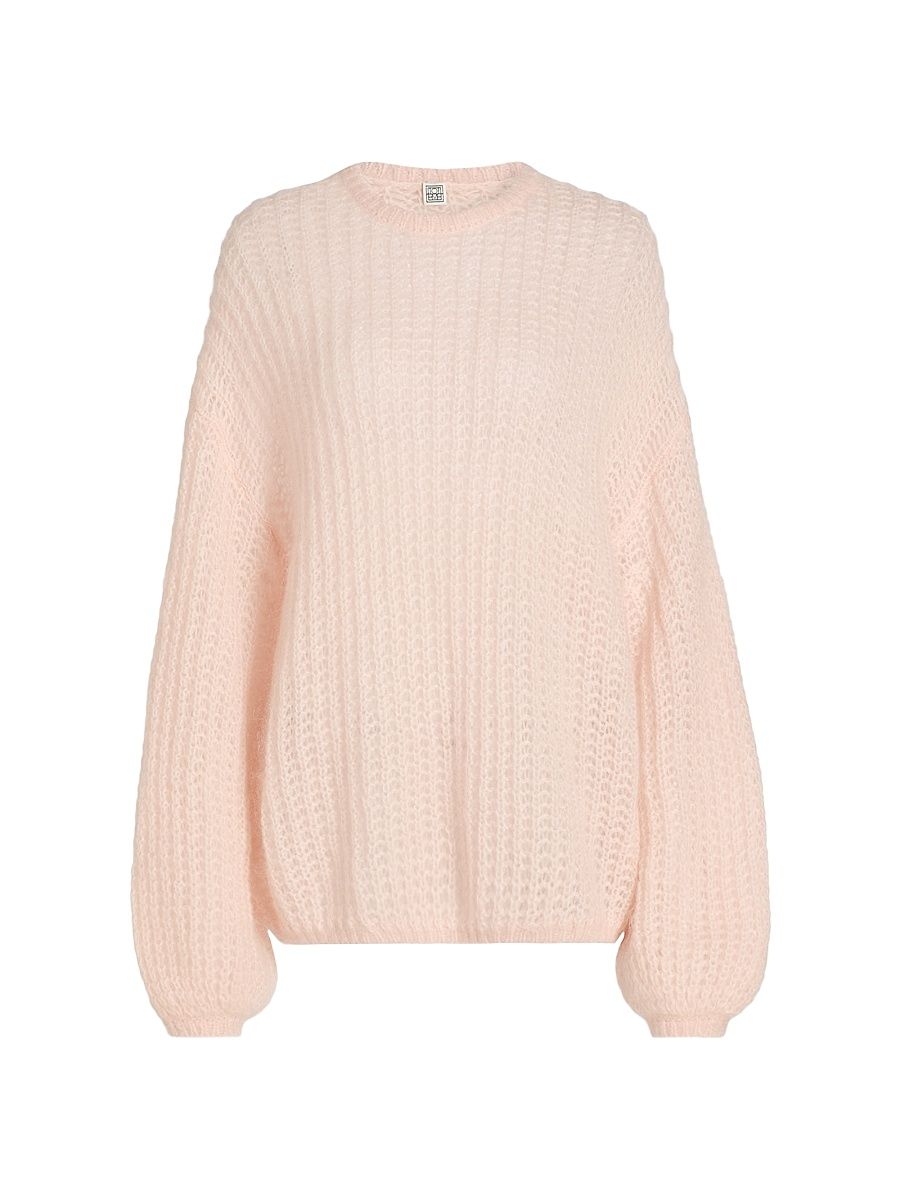 Women's Puffed Knit Oversized Sweater - Bloom - Size XL