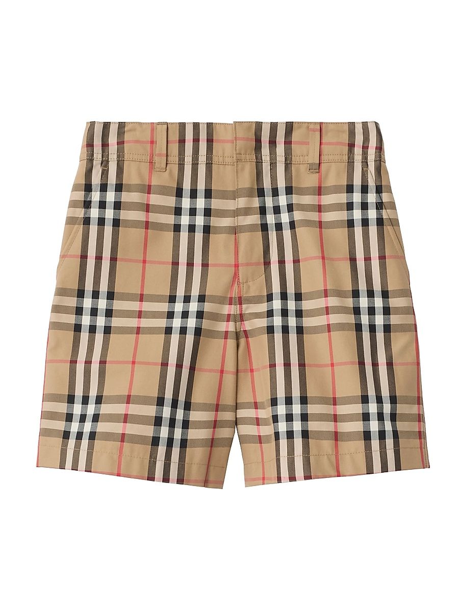 Baby Boy's, Little Boy's & Boy's Check Oxford Shorts - Sand - Size 6 Months