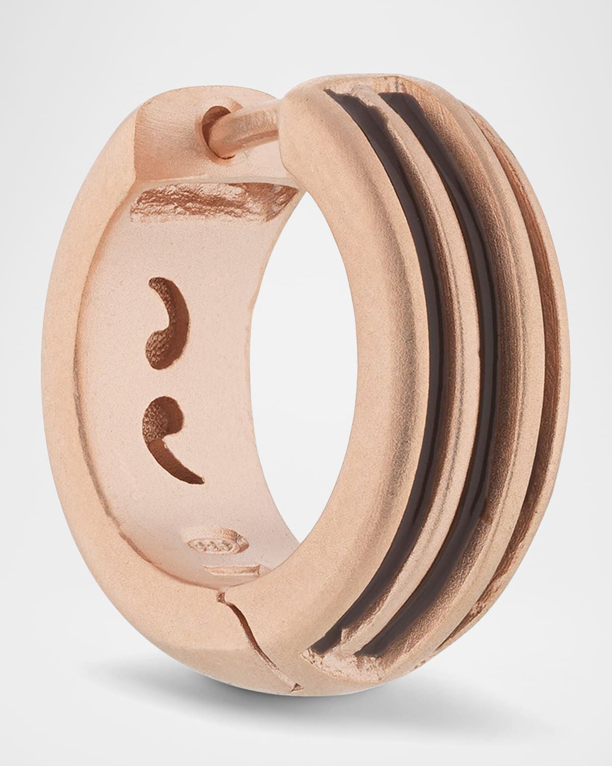 Men & apos;s Acies Huggie Mono Earring in Gold, Single