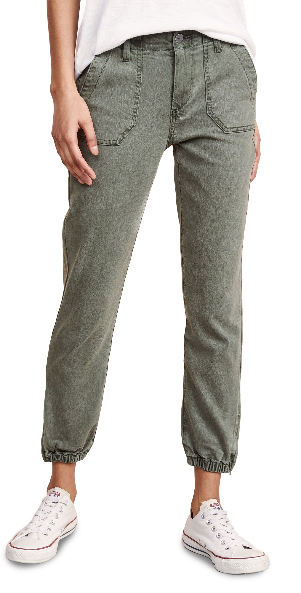 PAIGE Mayslie Joggers Vintage Ivy Green 25