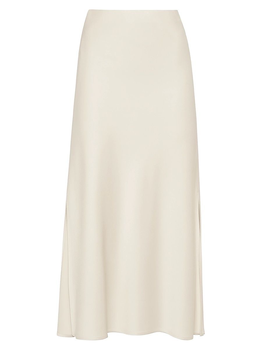 Women's Satin Cady Fluid Pencil Skirt - Silk - Size 14