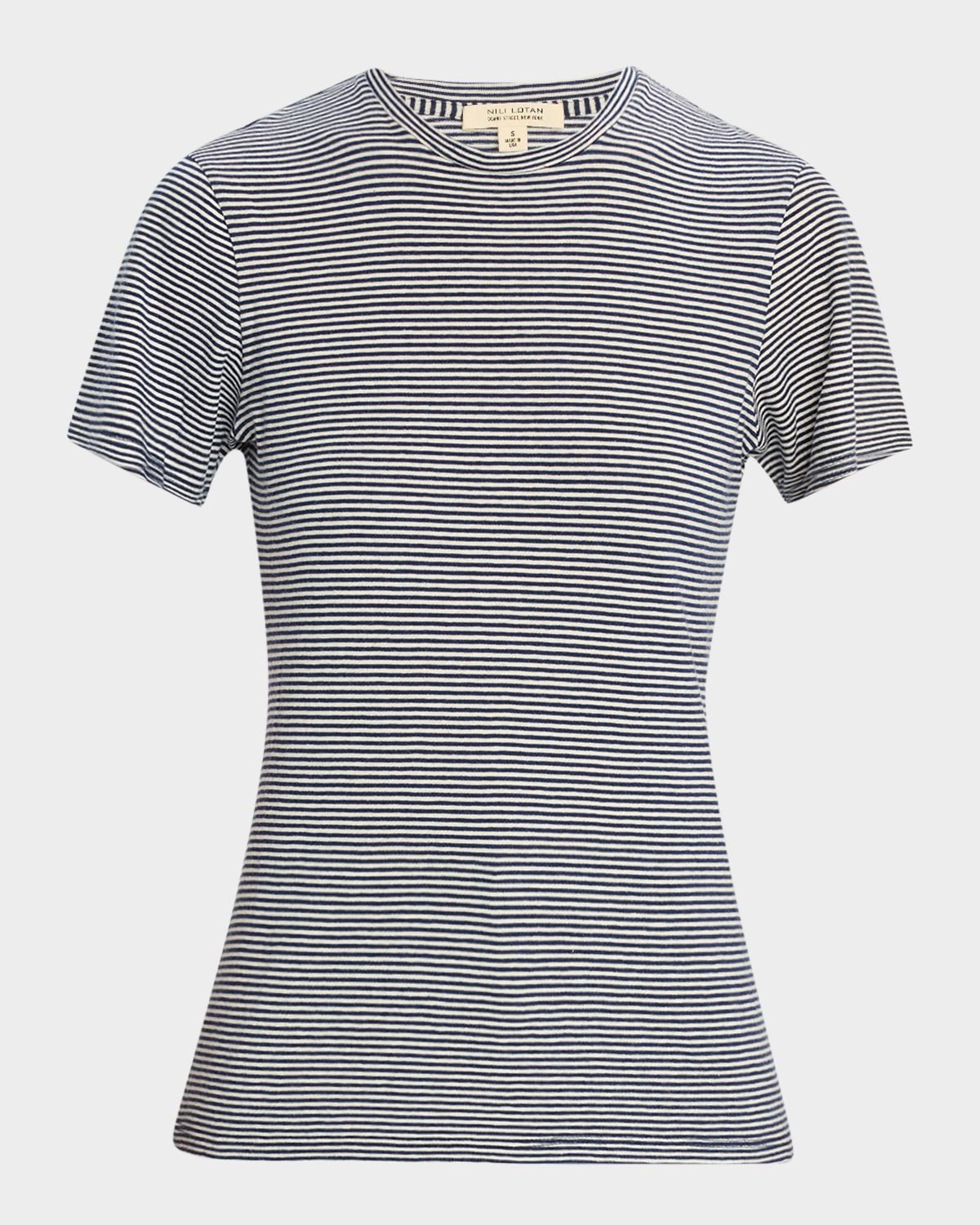 Lana Striped Short-Sleeve T-Shirt