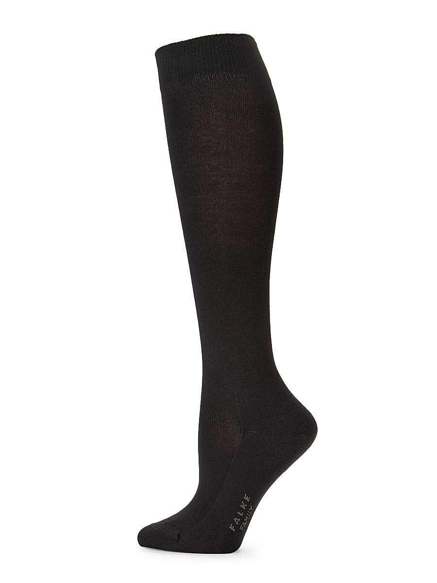 Falke Women's Family Cotton Knee-High Socks - Oxford - Size 8