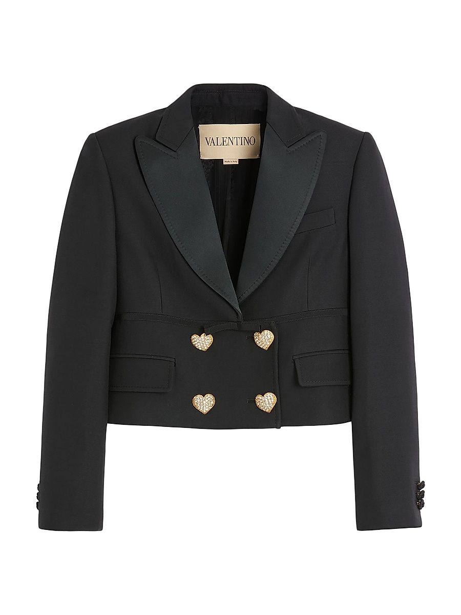 Women's Crepe Couture Jacket - Black - Size 8