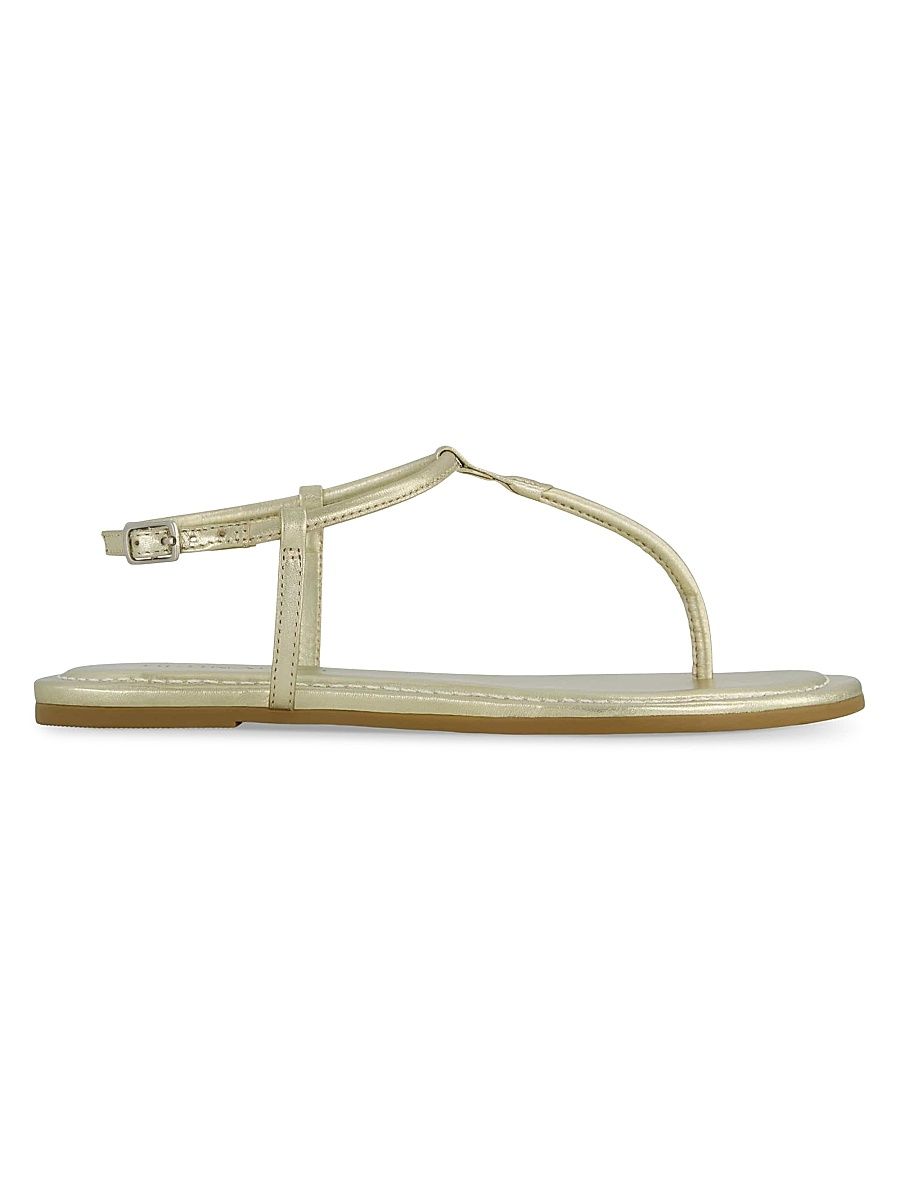 Women's Hercu T-Strap Thong Sandals - Champagne - Size 11
