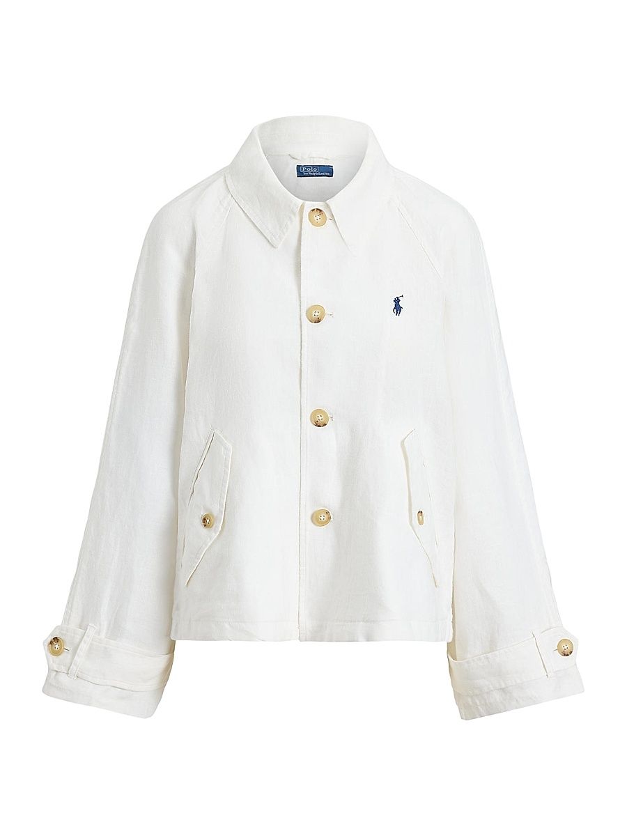 Women's Linen Windbreaker Jacket - Nevis - Size Large