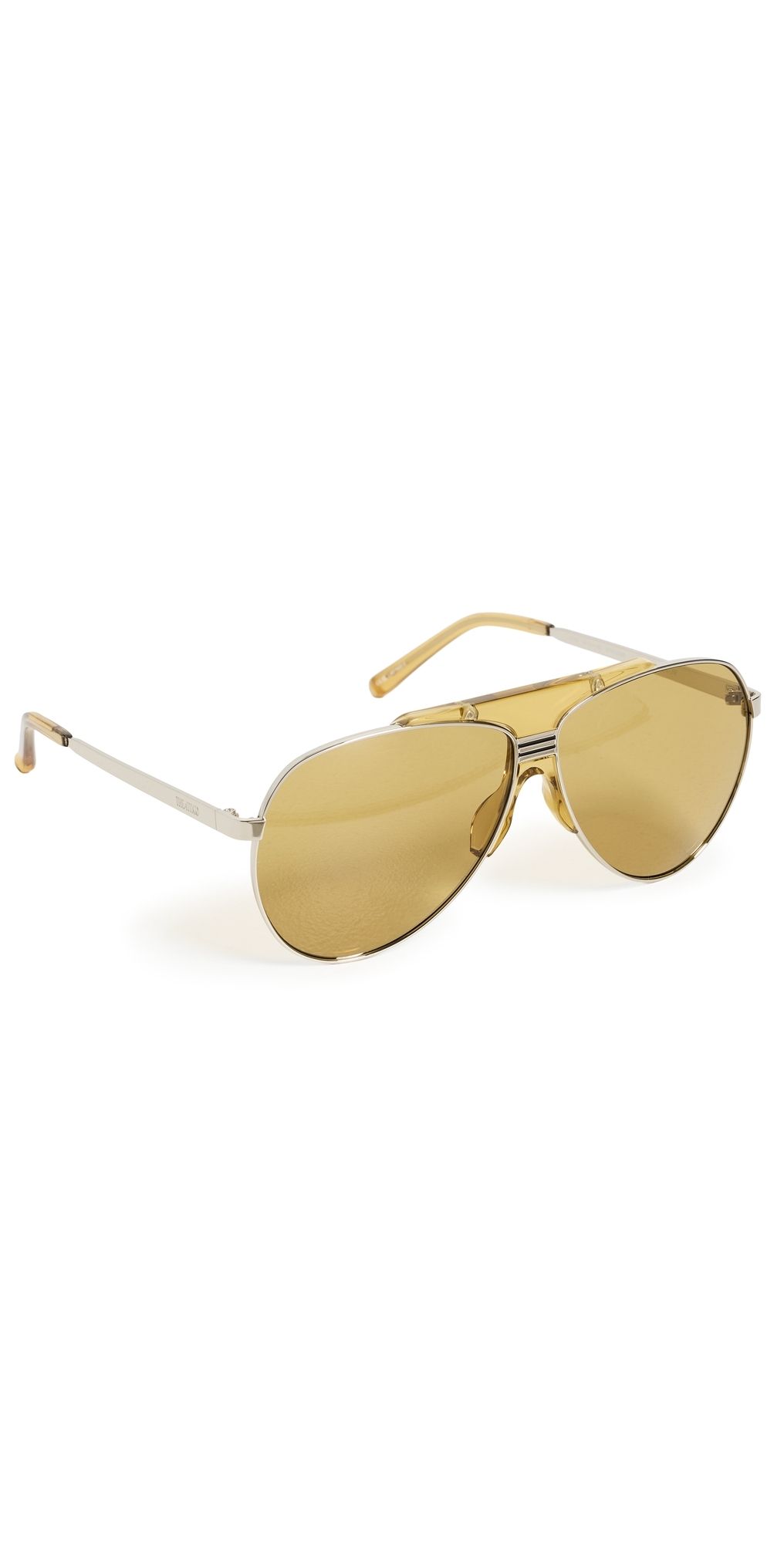 The Attico Amelia Sunglasses White Gold/Silver One Size