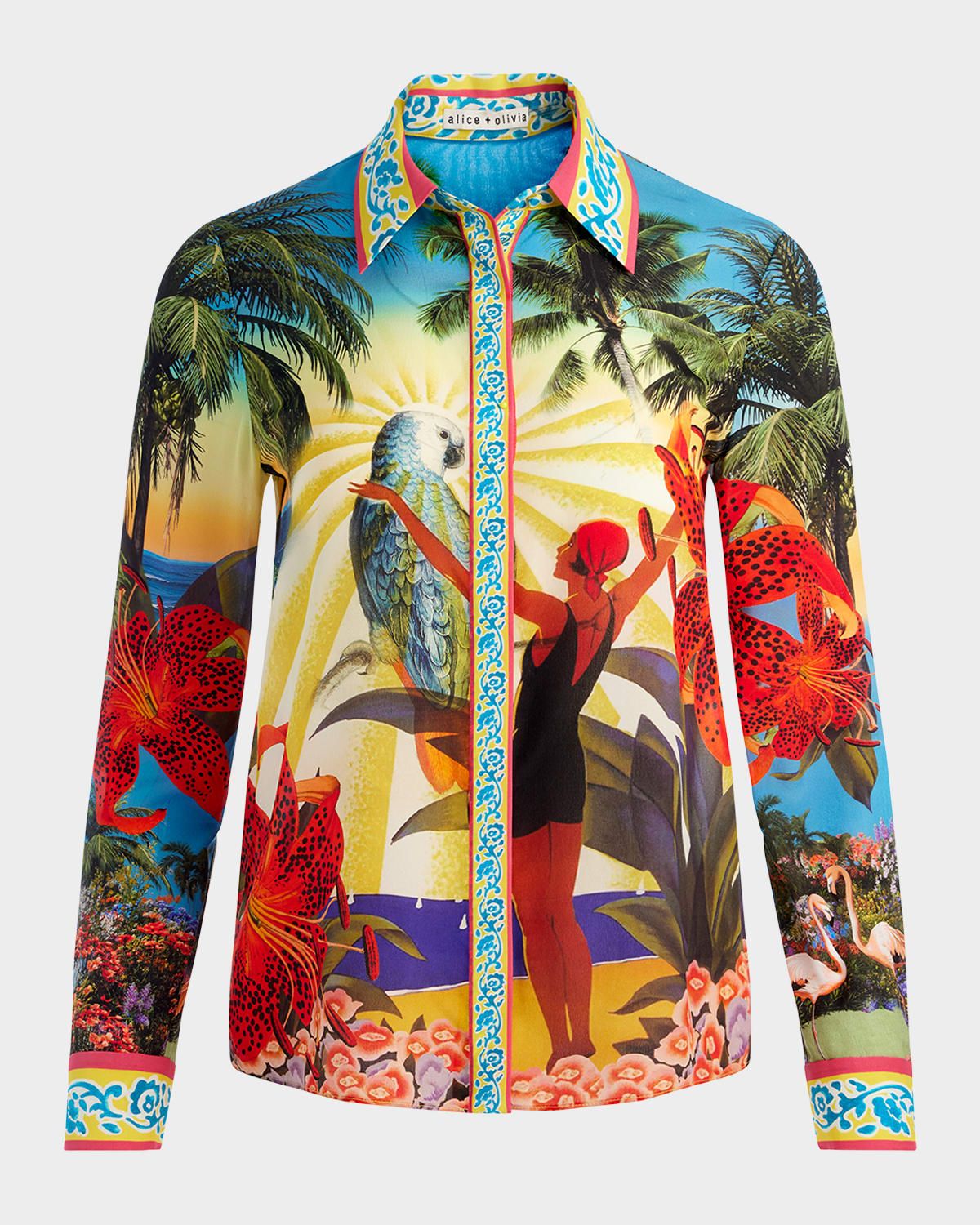 Island Dreams Willa Placket Top