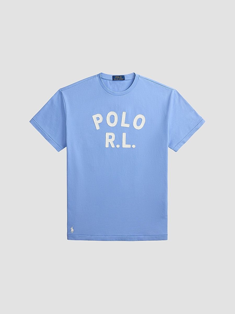 Polo Ralph Lauren Men's Logo-Print Cotton Crewneck T-Shirt - Bristol Blue - Size XXL