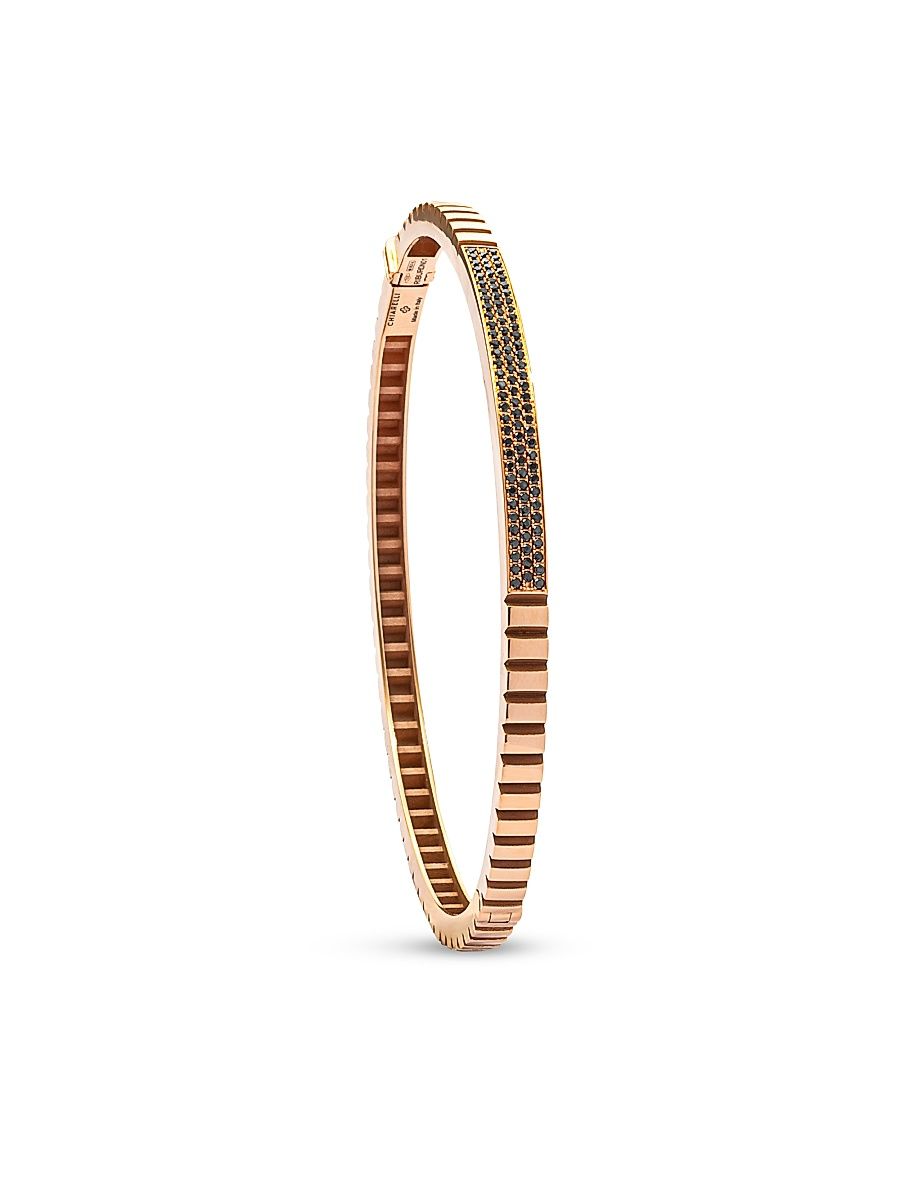 Women's Riflessi 18K Rose Gold & 0.44 TCW Black Diamond Bangle - Rose Gold