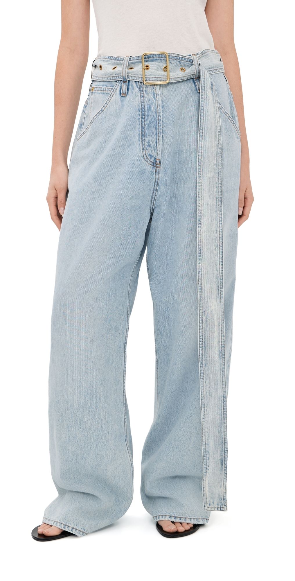 DARKPARK Dalila Relaxed Tencel Jeans Bleach Baby Blue 28