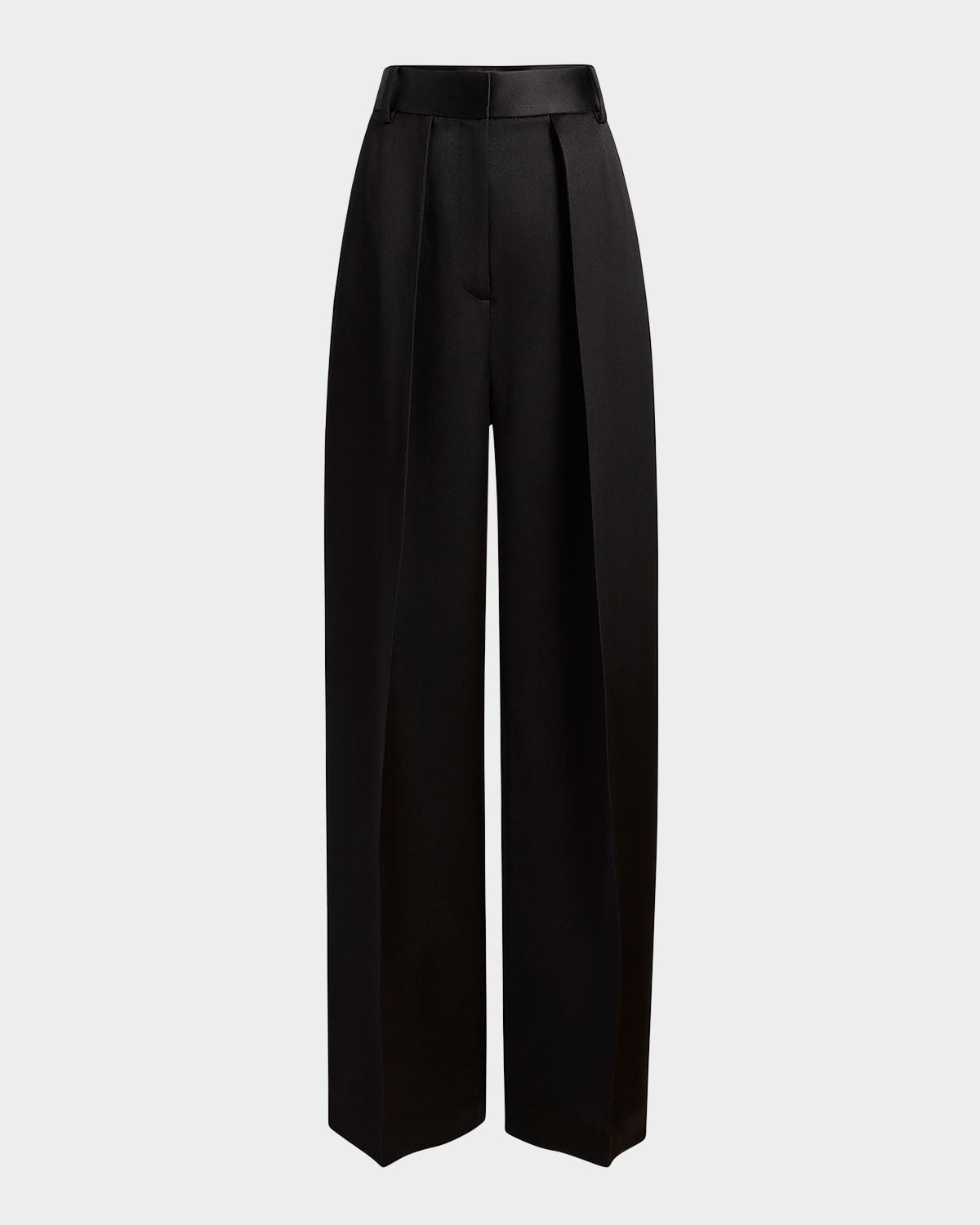 Maris Pleated Straight-Leg Pants