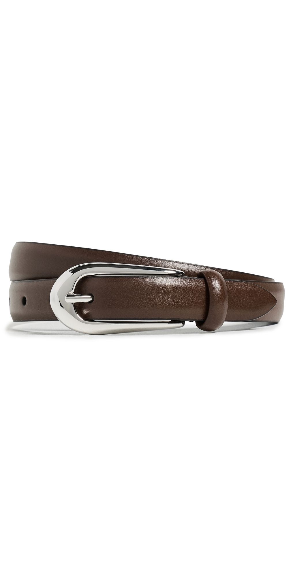 Anderson's Skinny French Calf Leather Belt Brown 70