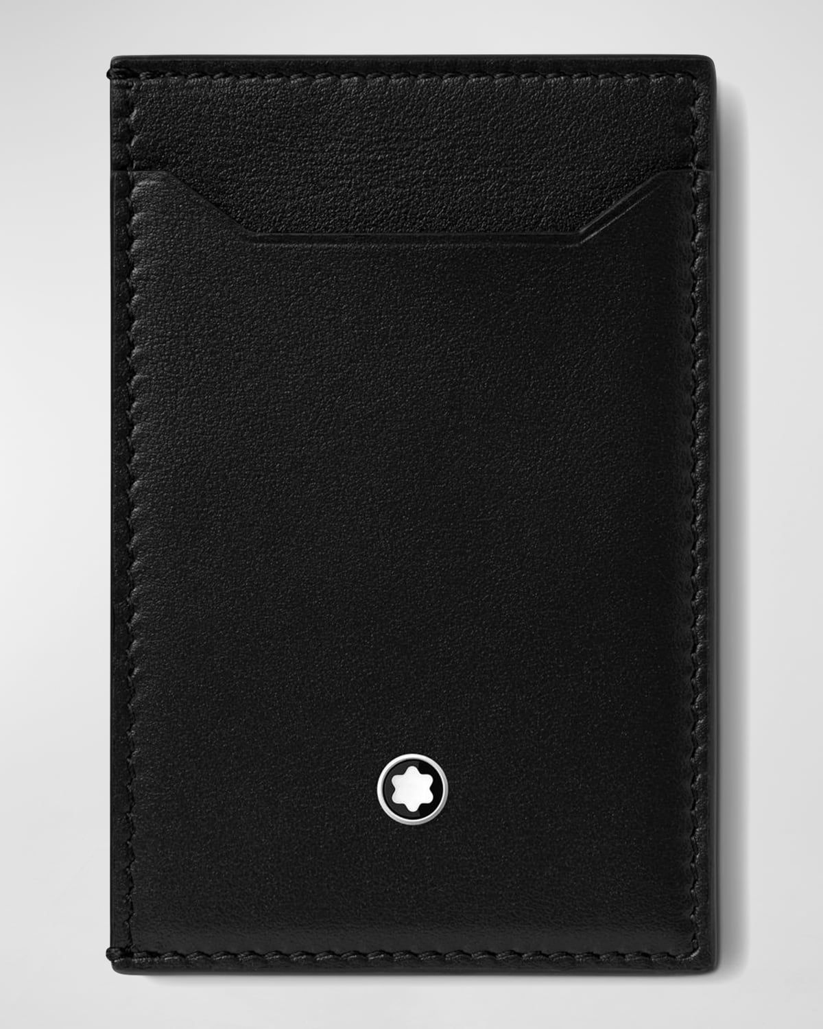 Men & apos;s Meisterstück Leather Pocket Card Holder