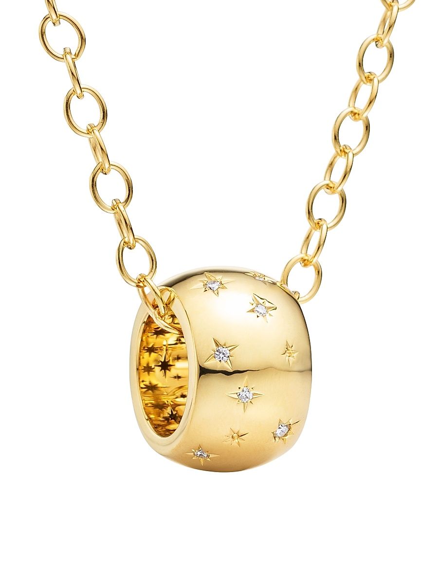 Women's Florence86 CL White Cosmos 18K Yellow Gold & 0.4 TCW Diamond Necklace - Gold