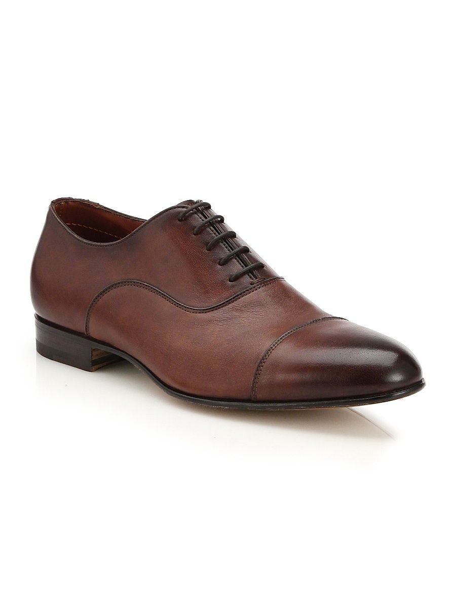 Men's Darian Cap-Toe Oxfords - Brown - Size 15
