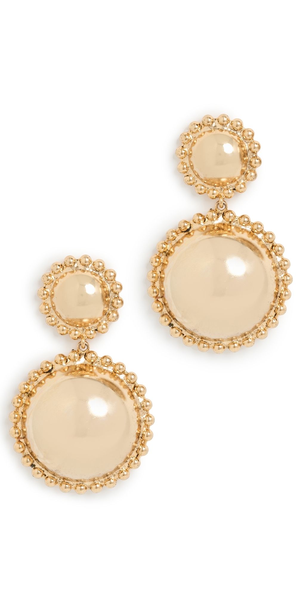 LELET NY Lucia Dome Earrings Gold One Size