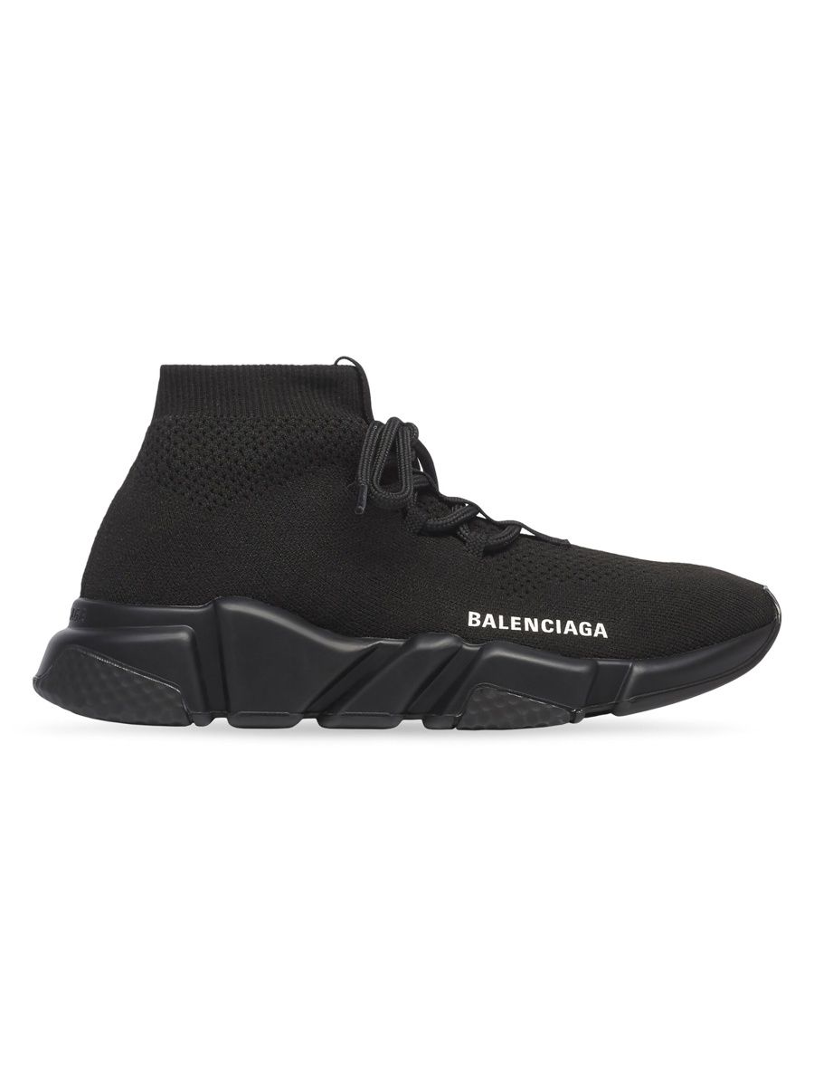 Balenciaga Women's Speed Lace-up Sneakers - Black - Size 11